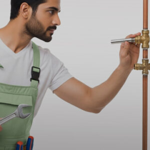 فحص تمديدات السباكة التأسيسية